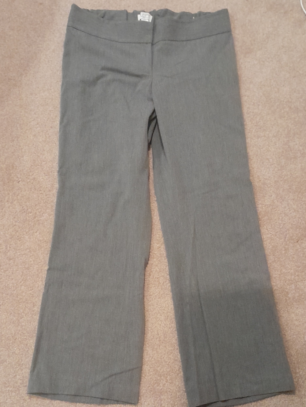 LOFT Maternity Gray Wide-Leg Professional Wear Pants 4m